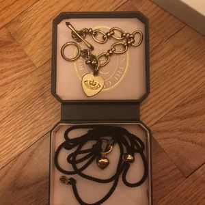 Juicy couture bracelet in rope necklace
